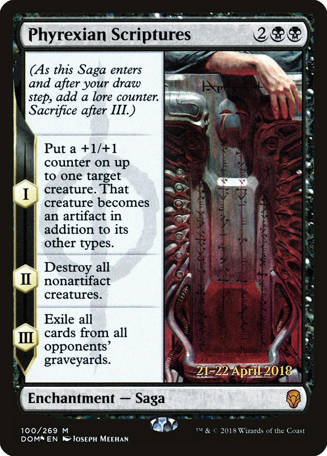 Phyrexian Scriptures - Foil - Prerelease Promo