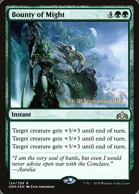 Bounty of Might - Foil - Prerelease Promo