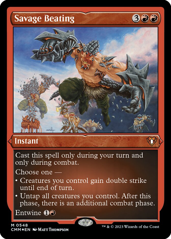 Savage Beating - Foil-Etched