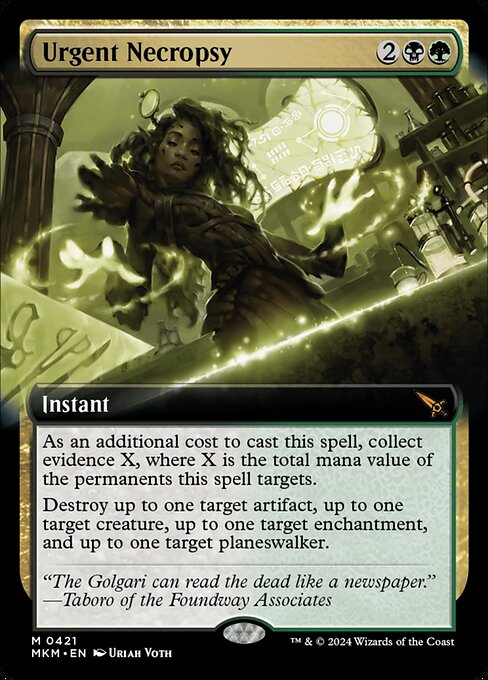 Urgent Necropsy - Foil