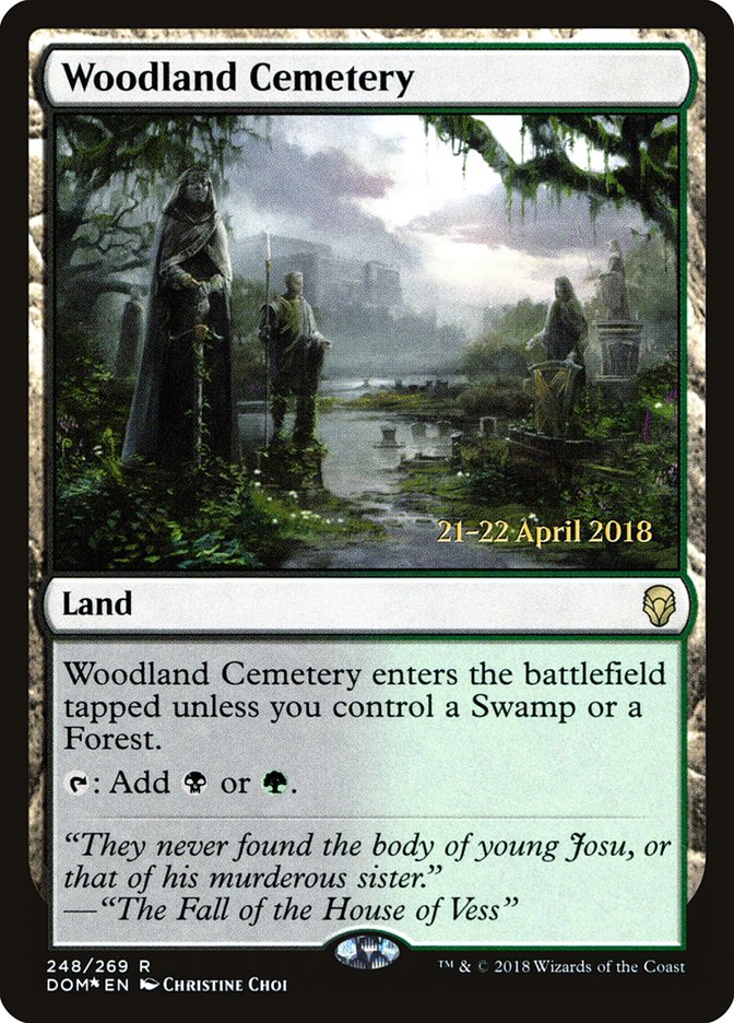 Woodland Cemetery - Foil - Prerelease Promo