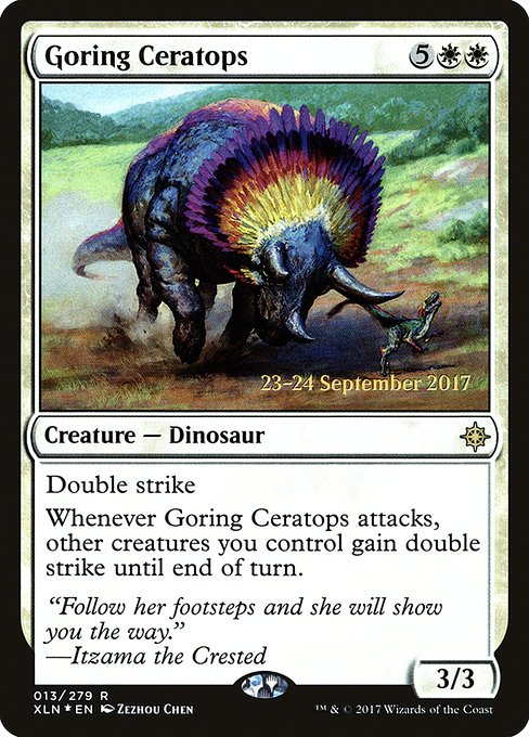Goring Ceratops - Foil - Prerelease Promo