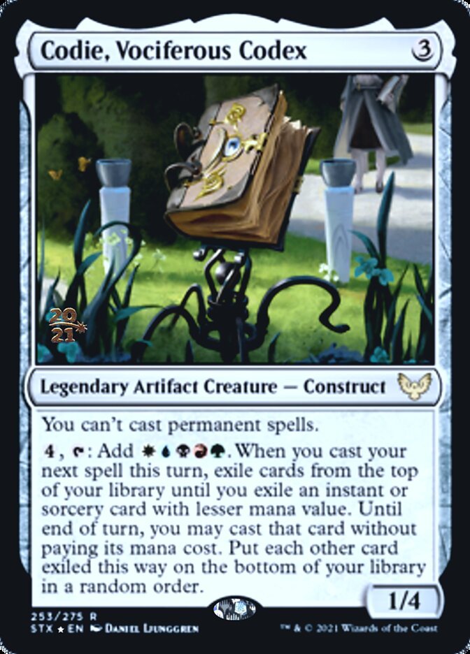Codie, Vociferous Codex - Foil - Prerelease Promo