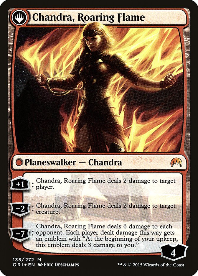 Chandra, Fire of Kaladesh // Chandra, Roaring Flame - Foil - Prerelease Promo