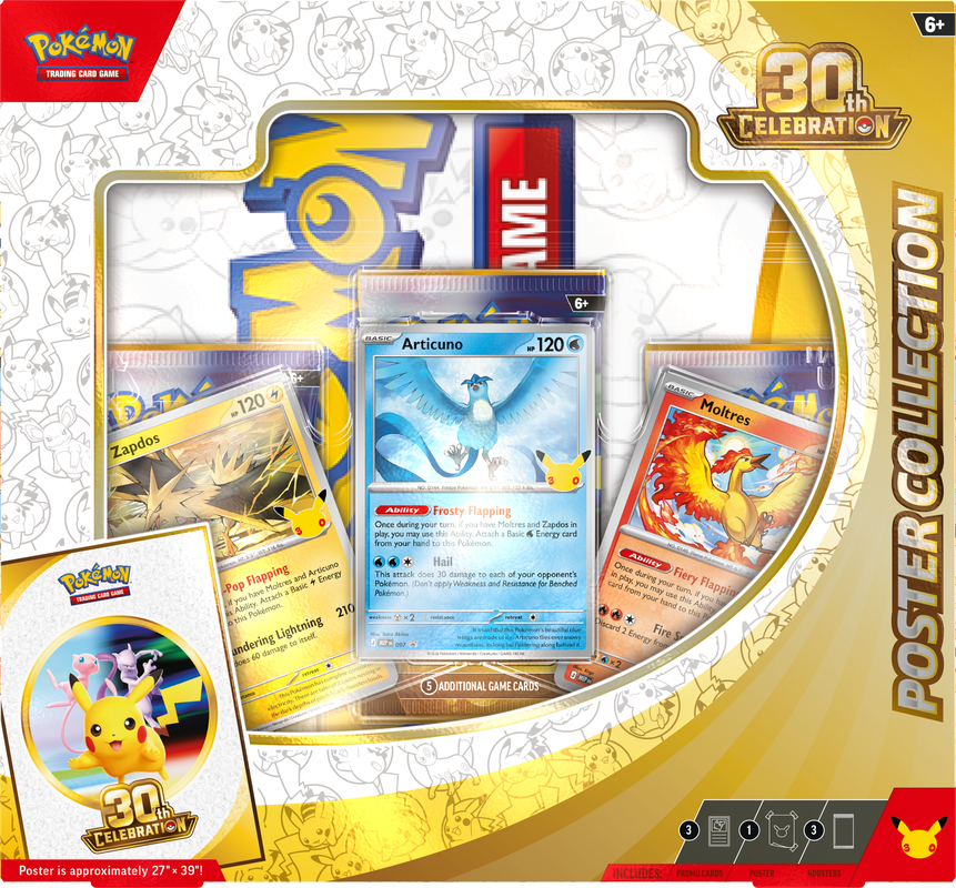 PREORDER - Pokemon - 30th Anniversary Celebration WAVE 1 - Poster Collection