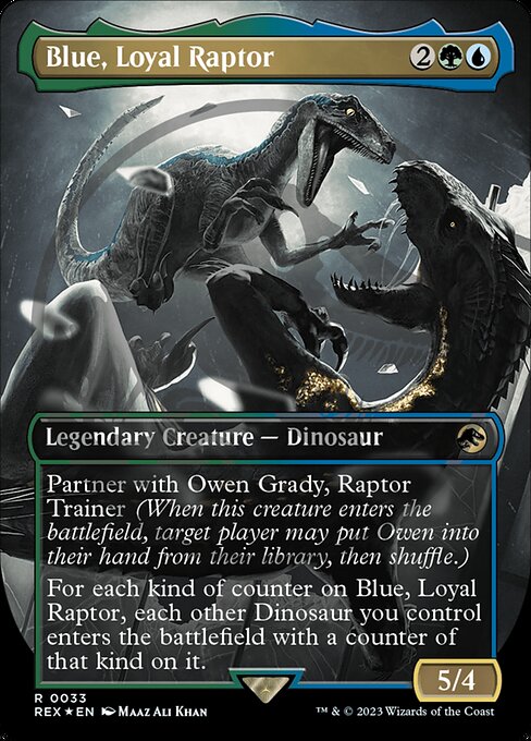 Blue, Loyal Raptor - Emblem Foil
