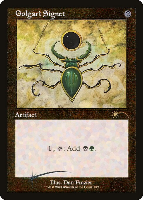 Golgari Signet - Foil Etched