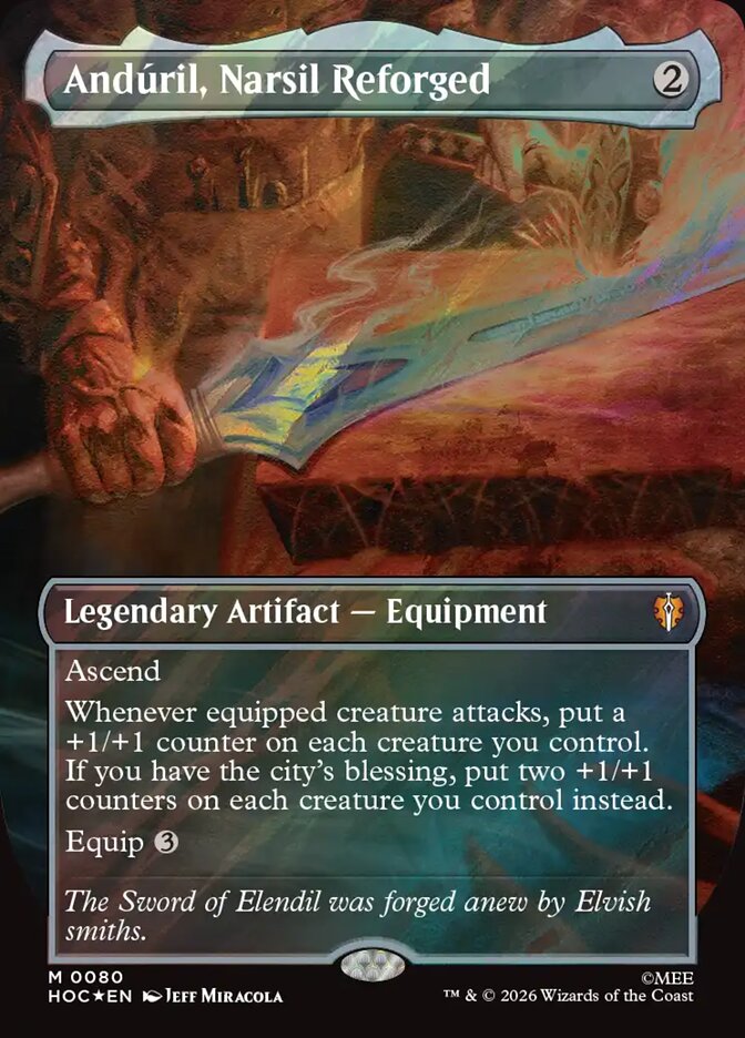 Anduril, Narsil Reforged - Surge Foil