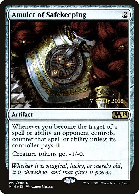 Amulet of Safekeeping - Foil - Prerelease Promo