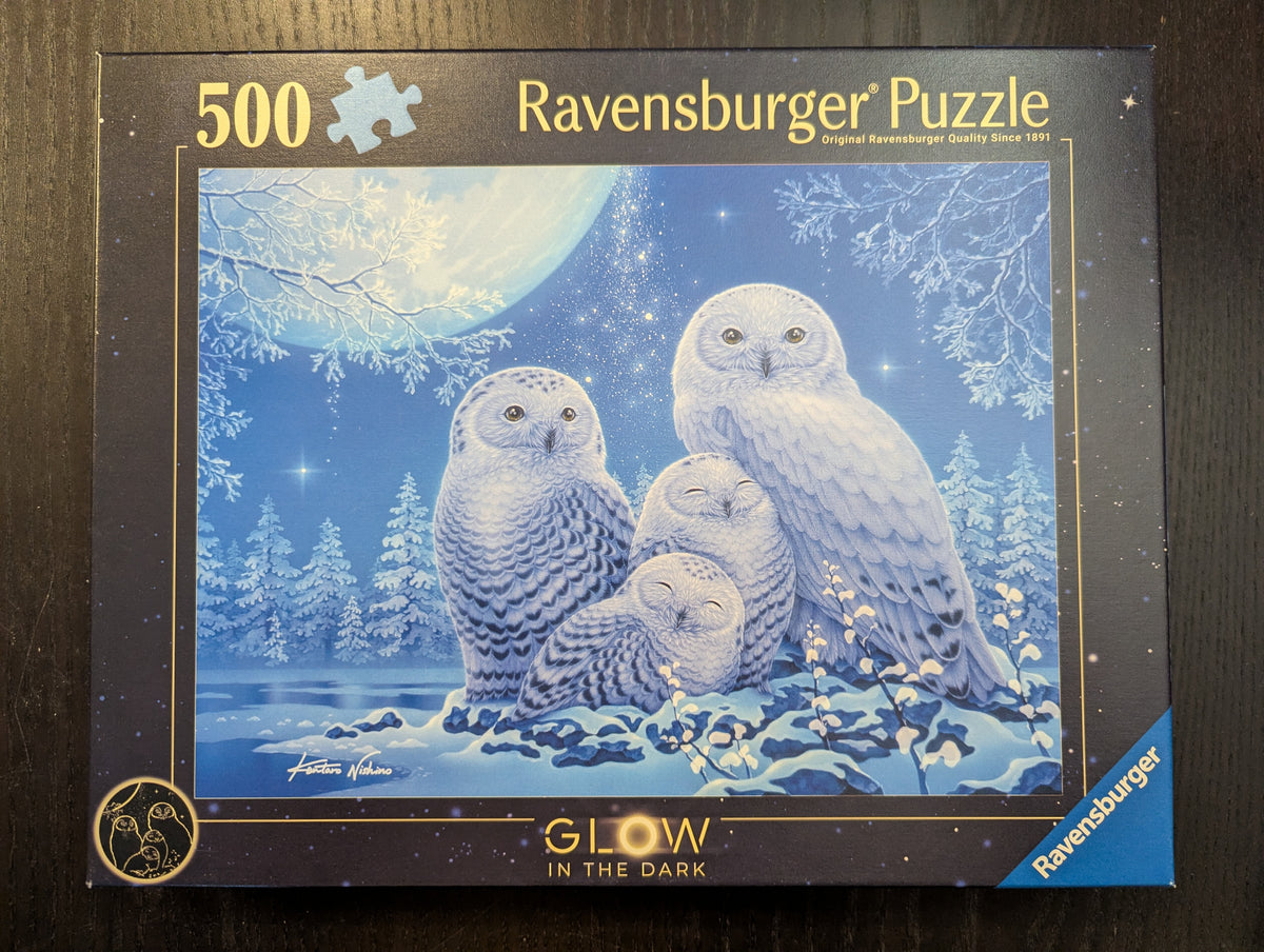 500 Piece Jigsaw Puzzle - Owls in Moonlight