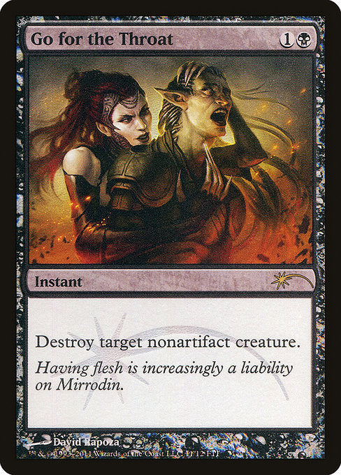 Go for the Throat - Foil - FNM Promo