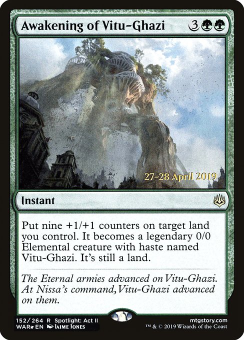 Awakening of Vitu-Ghazi - Foil - Prerelease Promo