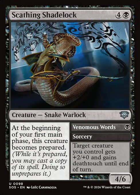 Scathing Shadelock - Foil