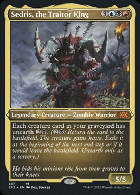 Sedris, the Traitor King - Foil Etched
