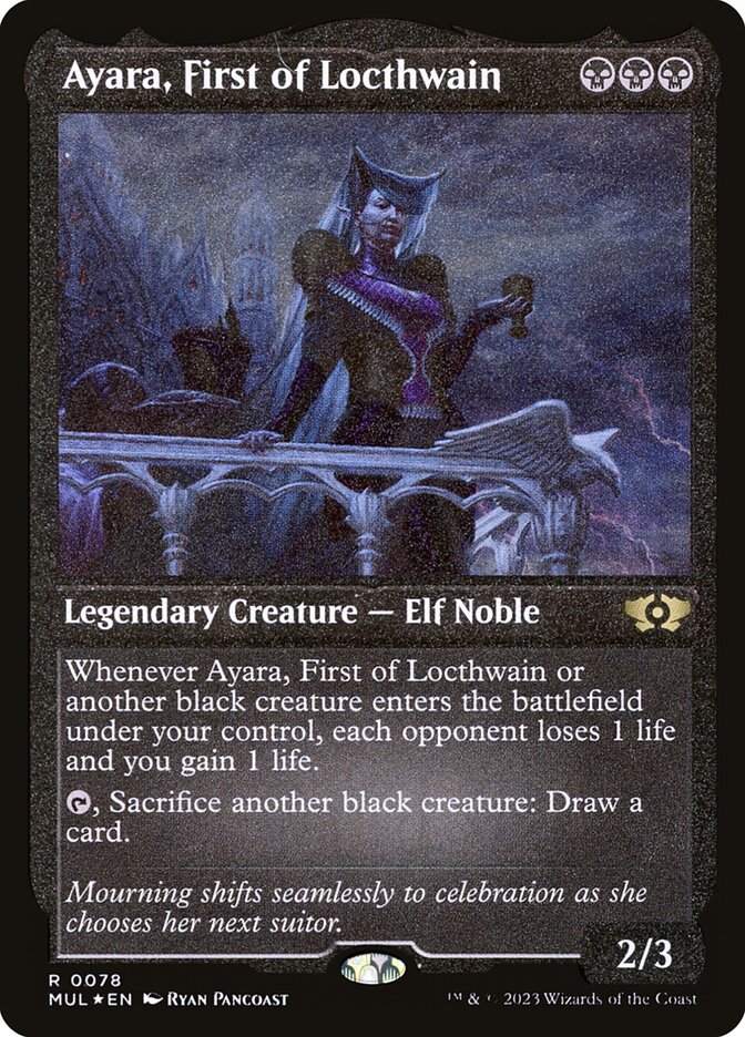 Ayara, First of Locthwain - Foil-Etched