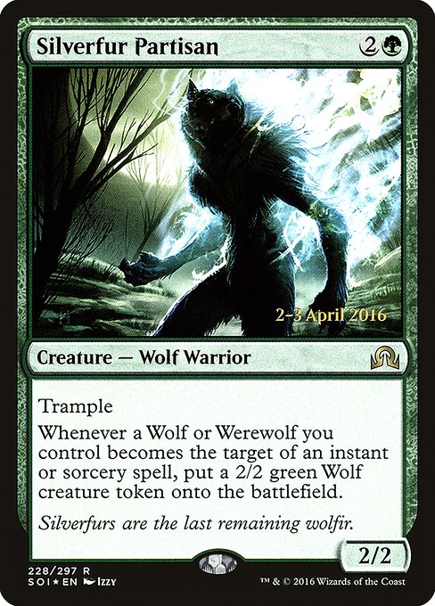 Silverfur Partisan - Foil - Prerelease Promo