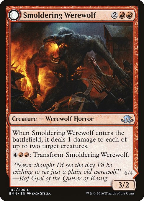 Smoldering Werewolf - Foil