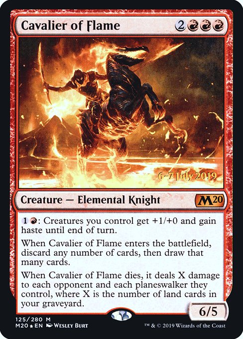 Cavalier of Flame - Foil - Prerelease Promo