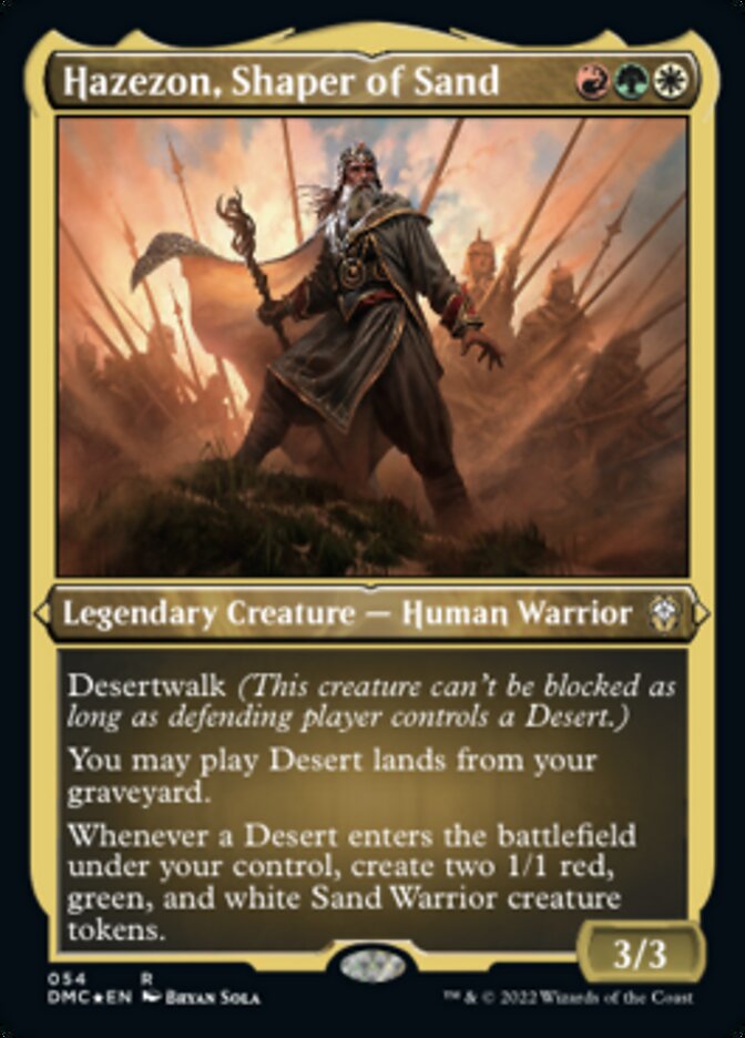 Hazezon, Shaper of Sand - Foil-Etched