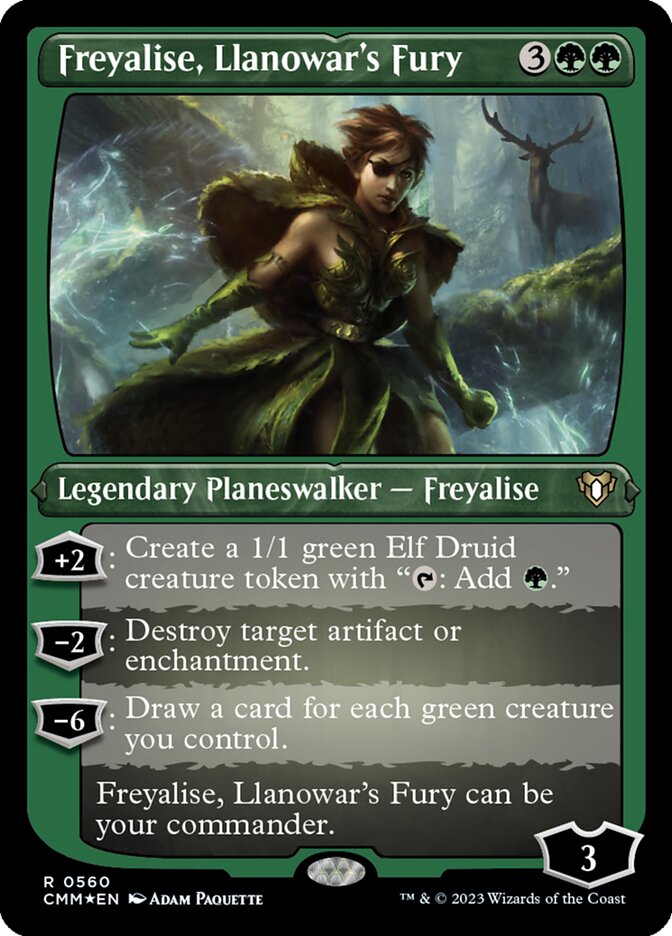 Freyalise, Llanowar's Fury - Foil-Etched