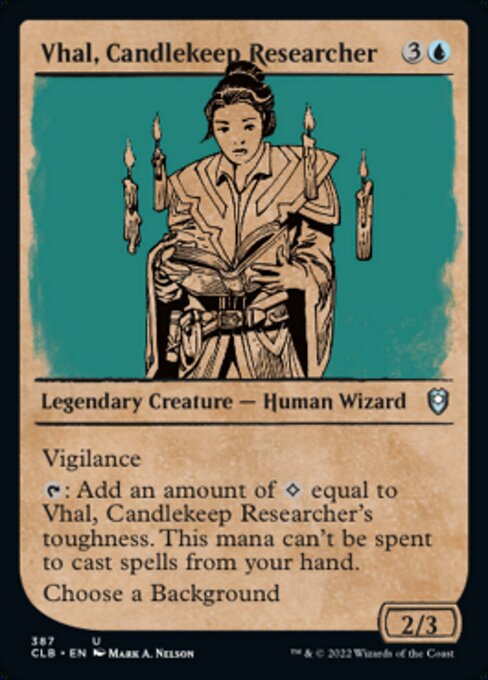 Vhal, Candlekeep Researcher - Foil
