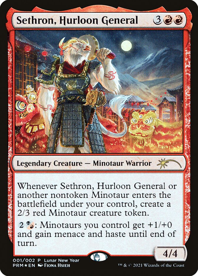 Sethron, Hurloon General - Foil - Lunar New Year of the Ox Promo