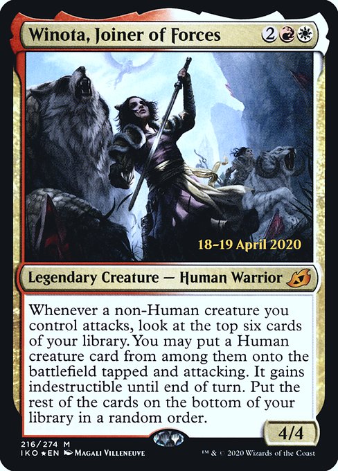 Winota, Joiner of Forces - Foil - Prerelease Promo