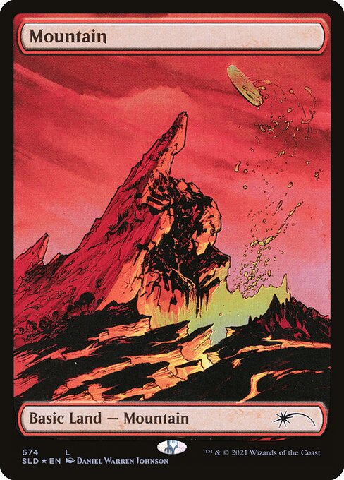 Mountain (674) Full Art - Foil