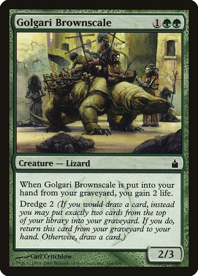 Golgari Brownscale - Foil