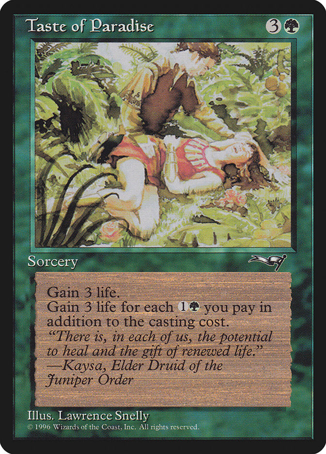 Taste of Paradise (Lying Down)