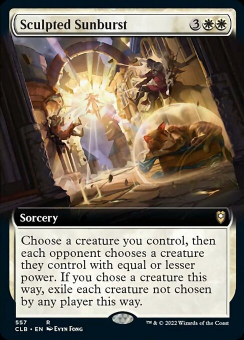 Sculpted Sunburst - Foil