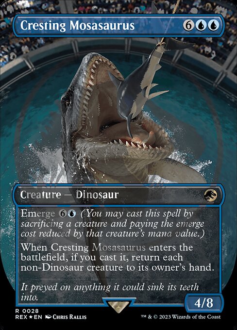 Cresting Mosasaurus - Emblem Foil