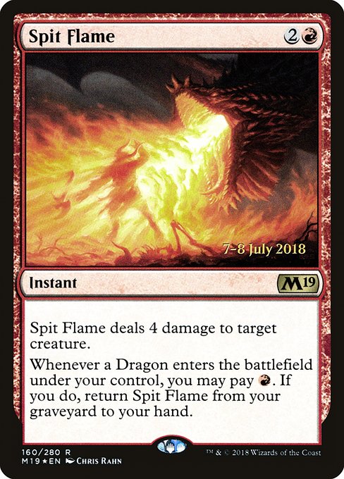 Spit Flame - Foil - Prerelease Promo