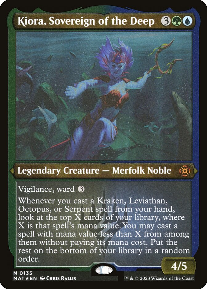 Kiora, Sovereign of the Deep - Foil Etched