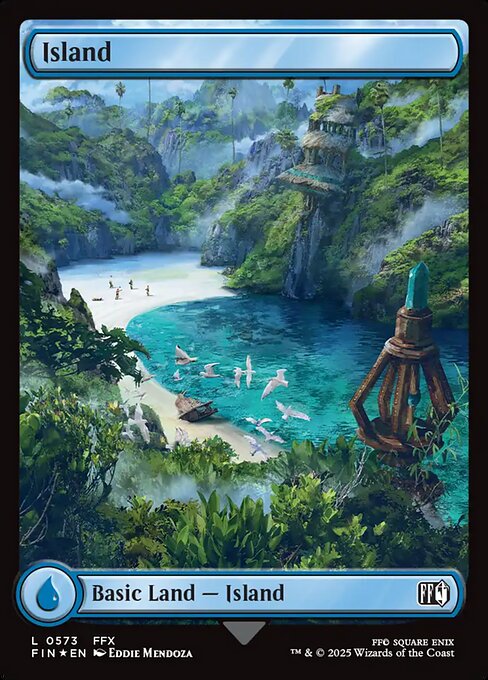 Island (573) - Full Art Surge Foil