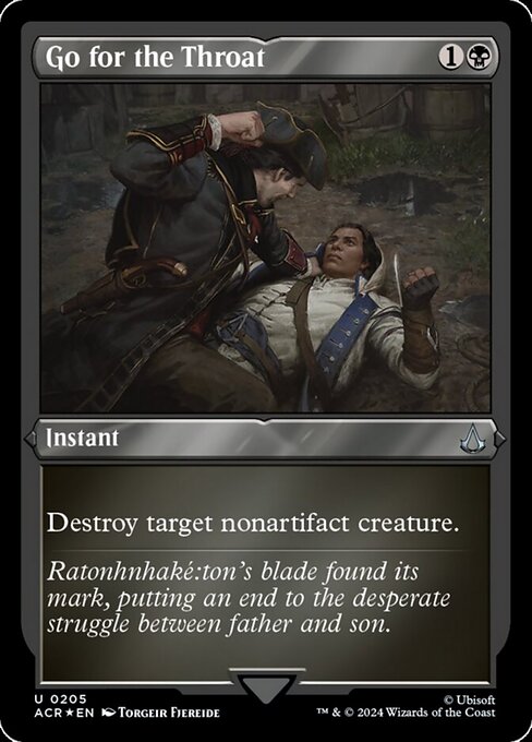 Go for the Throat - Foil-Etched