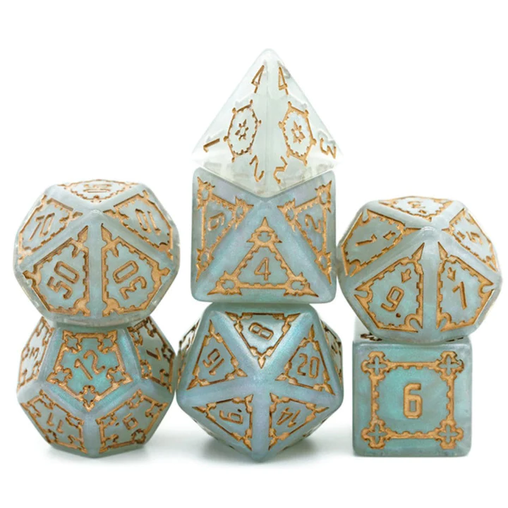 Large RPG Dice Set - Huge Gray Castle