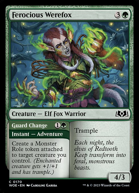 Ferocious Werefox - Foil