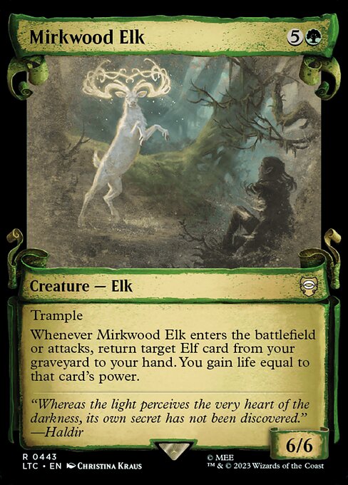 Mirkwood Elk - Silver Foil