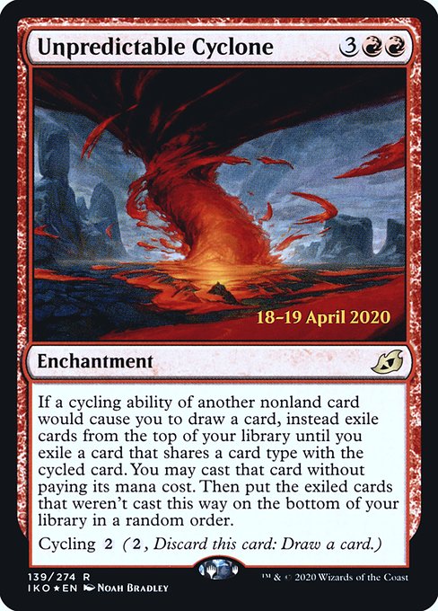 Unpredictable Cyclone - Foil - Prerelease Promo