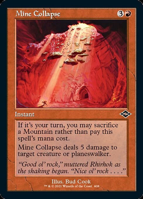 Mine Collapse - Foil-Etched