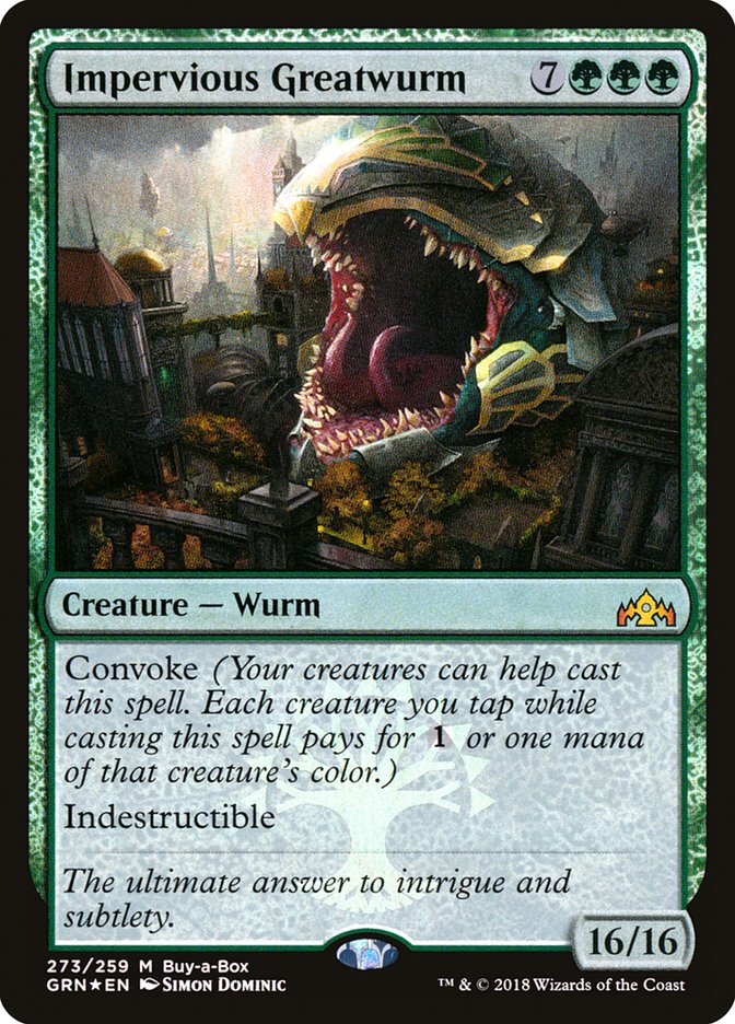 Impervious Greatwurm - Foil - Buy-A-Box Promo