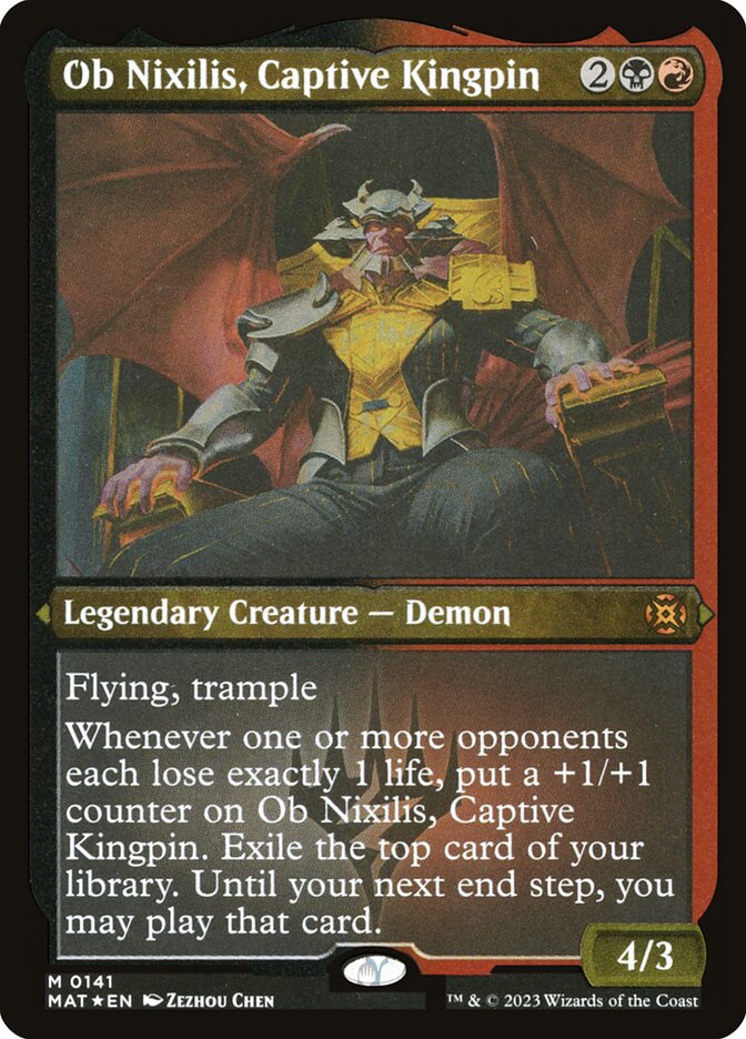 Ob Nixilis, Captive Kingpin - Foil Etched