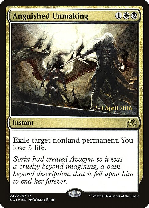 Anguished Unmaking - Foil - Prerelease Promo