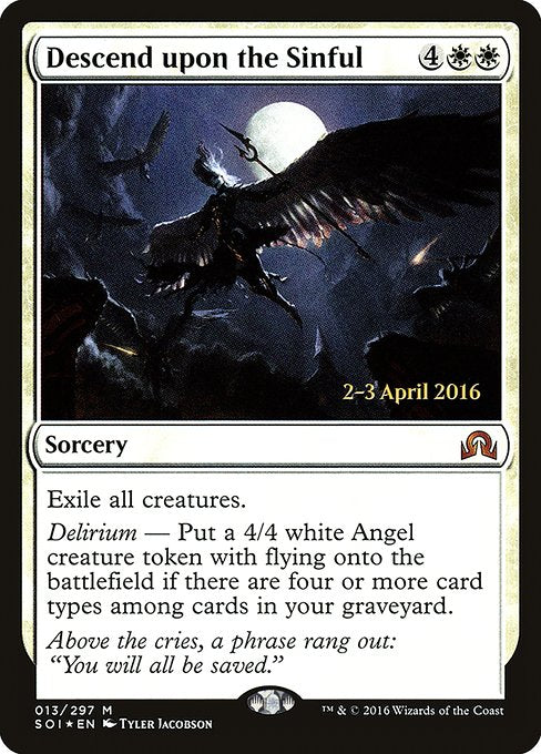 Descend upon the Sinful - Foil - Prerelease Promo