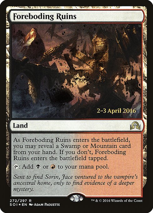 Foreboding Ruins - Foil - Prerelease Promo