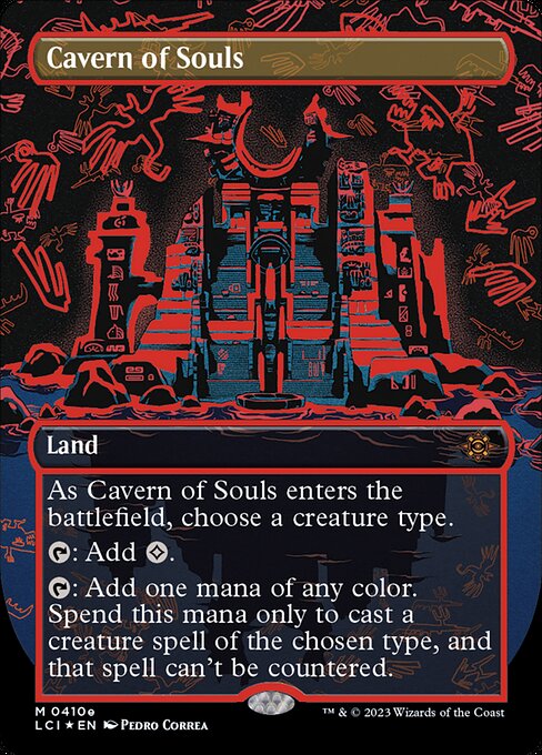 Cavern of Souls (Neon Ink Red) - Foil