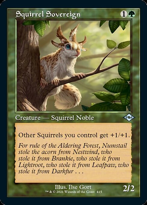 Squirrel Sovereign - Foil-Etched