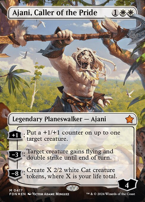Ajani, Caller of the Pride - Mana Foil