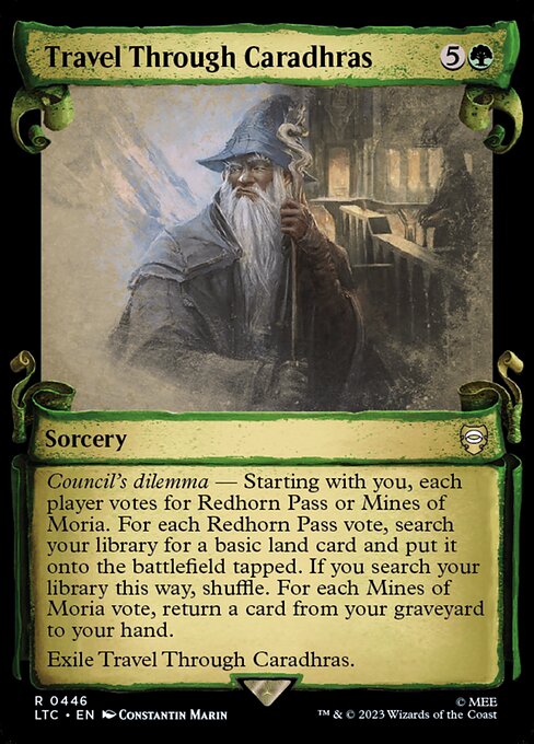 Travel Through Caradhras - Silver Foil